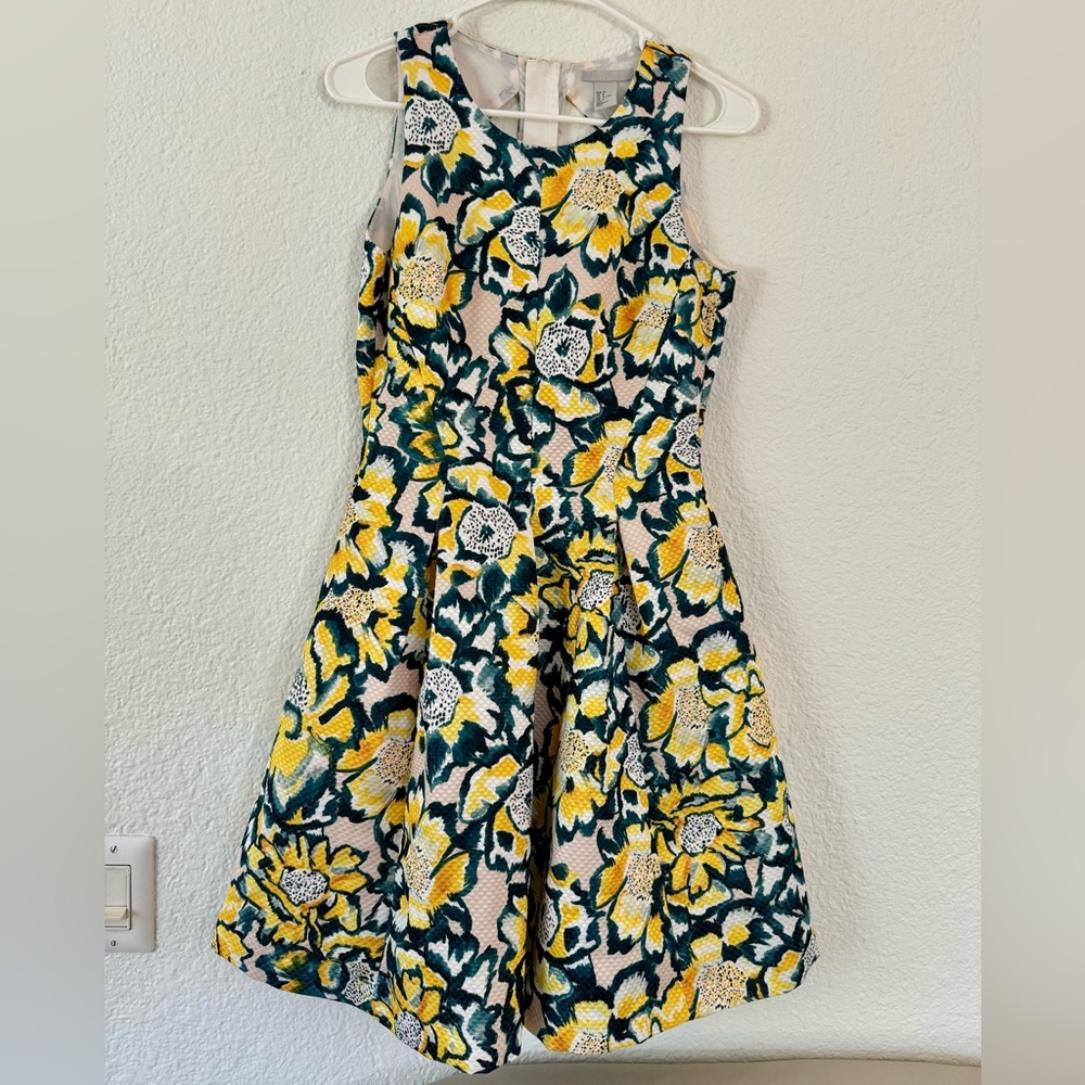 H&M floral A-line midi dress